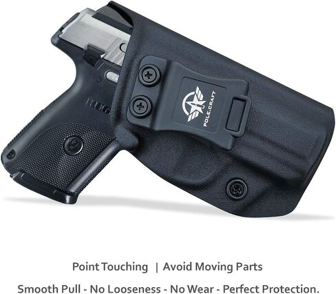 Ruger SR9C / SR40C Kydex IWB الحافظة - Adj. عدم القدرة على الاحتفاظ بالغطاء - الجزء السفلي من الغطاء - المدخل المتسع in Kuwait