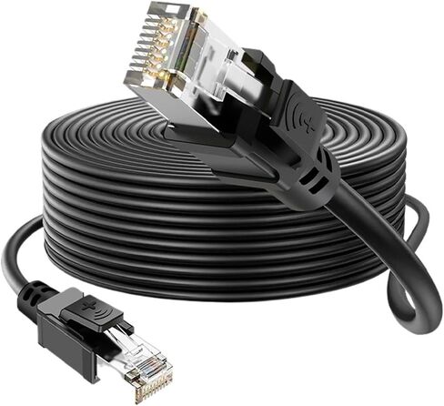 1 قطعة كابل إيثرنت صناعي RJ45 مزدوج الحماية 26AWG كابل شبكة سميك CAT5E STP مرن يدعم POE & (B-3 Cat5e، 1 متر) in Kuwait