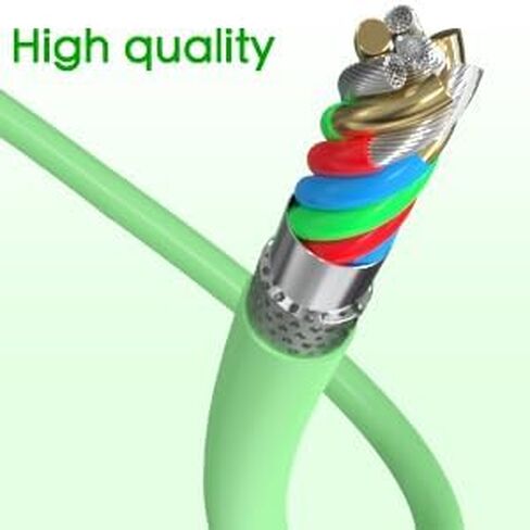 2Pack 6ft Phone Charger Lig-ning Cable Fast Charging High Speed USB Compatible Phone 14/13/12/11 Pro Max/XS MAX/XR/XS/X (Light Green) in Saudi Arabia