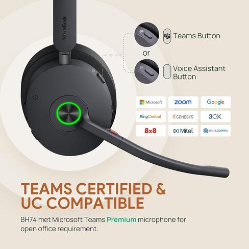 Yealink BH74-Teams-1208682 -STND-USB-A/C (متجدد) in Saudi Arabia