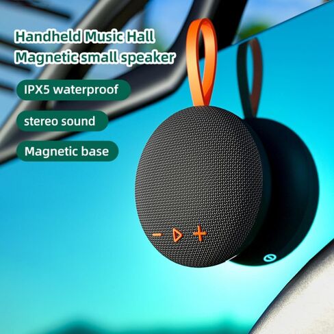 Magnetic Bluetooth Speaker 6W HiFi Sound with TF Card Playback, Built-in Mic, BT5.3, TWS Pairing, IPX6 Waterproof, Wireless Floatable Speaker for Golf Cart & Worksite in Kuwait