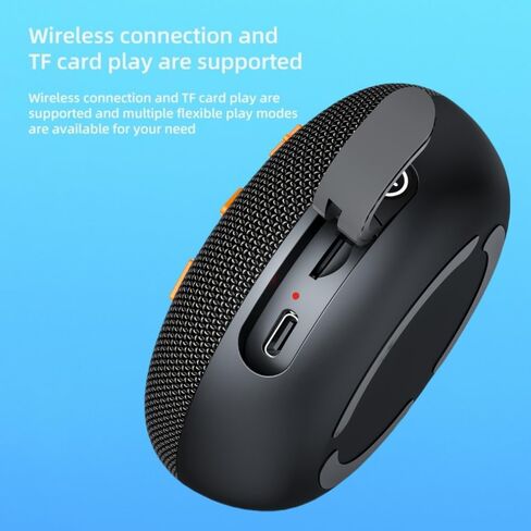 Magnetic Bluetooth Speaker 6W HiFi Sound with TF Card Playback, Built-in Mic, BT5.3, TWS Pairing, IPX6 Waterproof, Wireless Floatable Speaker for Golf Cart & Worksite in Kuwait