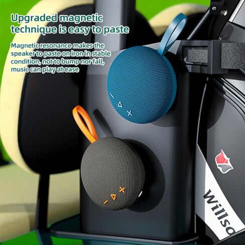 Magnetic Bluetooth Speaker 6W HiFi Sound with TF Card Playback, Built-in Mic, BT5.3, TWS Pairing, IPX6 Waterproof, Wireless Floatable Speaker for Golf Cart & Worksite in Kuwait