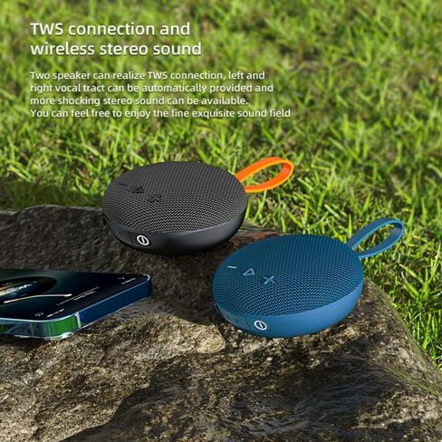 Magnetic Bluetooth Speaker 6W HiFi Sound with TF Card Playback, Built-in Mic, BT5.3, TWS Pairing, IPX6 Waterproof, Wireless Floatable Speaker for Golf Cart & Worksite in Kuwait