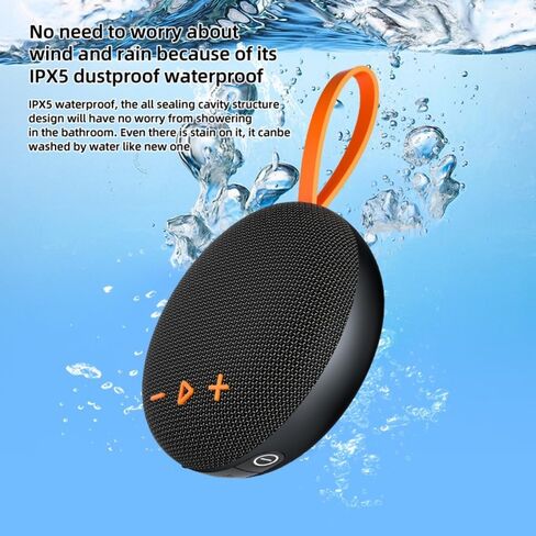 Magnetic Bluetooth Speaker 6W HiFi Sound with TF Card Playback, Built-in Mic, BT5.3, TWS Pairing, IPX6 Waterproof, Wireless Floatable Speaker for Golf Cart & Worksite in Kuwait