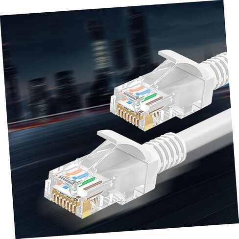 High-Performance Ethernet Cable Ultra-Thin Network Cord for Computer Router with Cover Water-Resistant Stable Connection for LAN and Servers in Saudi Arabia