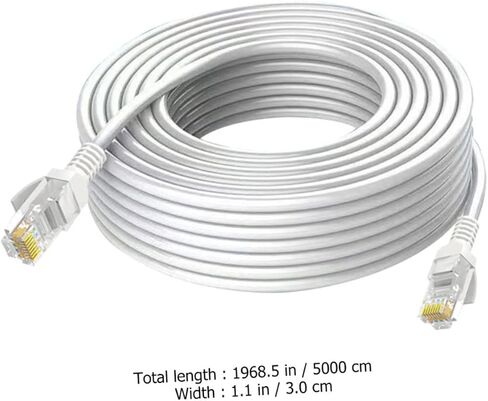 High-Performance Ethernet Cable Ultra-Thin Network Cord for Computer Router with Cover Water-Resistant Stable Connection for LAN and Servers in Saudi Arabia