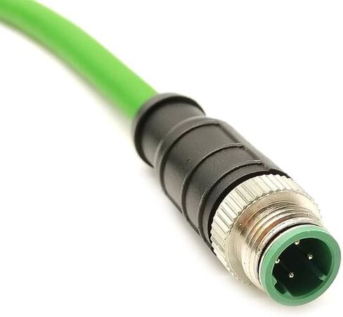 M12 4 Pin D Code Male to Ethernet Cable Aviation Plug Communication Industrial Connection Line for Encoder Automation PLC Network CAT5e Flexible Shield Waterproof 32.8ft/10Meter(65.6ft) in Saudi Arabia
