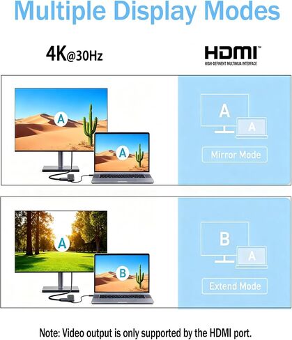 قاعدة إرساء عالمية 9 في 1 مع شاشتين (1MK33AA#ABA) متوافقة مع محطة إرساء عالمية HP (1MK33AA#ABA) USB C Hub مع 2xDP، وRJ45، وMax 90W PD، و3xUSB 2.0، و1xUSB-C in Kuwait