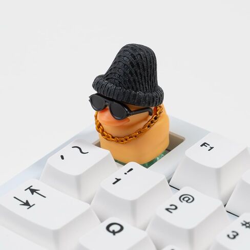 Artisan Cat Keycap, Black Surprised Cat Handmade Resin, 1U Size MX Switch Compatible Decorative Keycap for Gaming and Typing (MMK-HM) in Kuwait