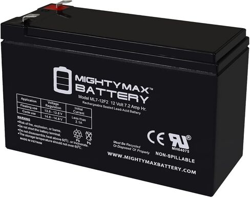 بطارية بديلة Mighty Max بقدرة 12 فولت و7 أمبير في الساعة F2 لجهاز Minuteman Enterprise E1500RM2U - 8 عبوات in Saudi Arabia
