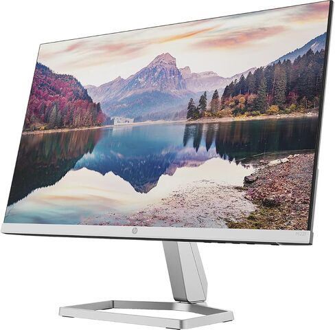 شاشة HP M22f مقاس 21.5 بوصة بدقة Full HD 1080p ومعدل تحديث 75 هرتز 300 شمعة في المتر المربع و5 مللي ثانية مضادة للوهج IPS AMD FreeSync منخفض الضوء الأزرق آمن للعين فضي طبيعي (متجدد) in Kuwait