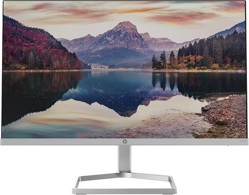 شاشة HP M22f مقاس 21.5 بوصة بدقة Full HD 1080p ومعدل تحديث 75 هرتز 300 شمعة في المتر المربع و5 مللي ثانية مضادة للوهج IPS AMD FreeSync منخفض الضوء الأزرق آمن للعين فضي طبيعي (متجدد) in Kuwait