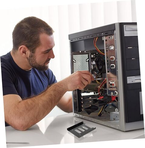 SSD Hard Drive Adapter Converter Bracket Metal Internal Drive Bay Mounting Bracket Compatible with Desktop Computer in Saudi Arabia