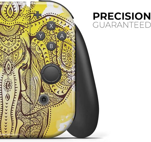 Design Skinz - متوافق مع Nintendo DSi XL - ملصق حماية من الجلد مقاوم للخدش وقابل للإزالة من الفينيل - فيل عرقي برتقالي ساطع in Saudi Arabia