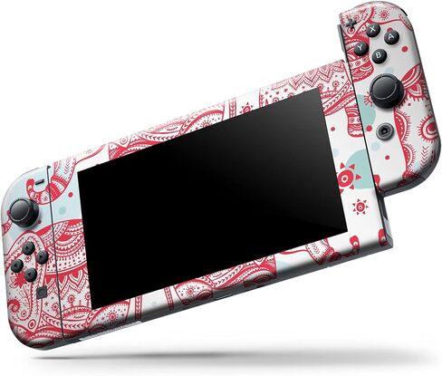 Design Skinz - Compatible with Nintendo DSi XL - Skin Decal Protective Scratch-Resistant Removable Vinyl Wrap Cover - Sacred Red Elephant and Polkadots in Saudi Arabia