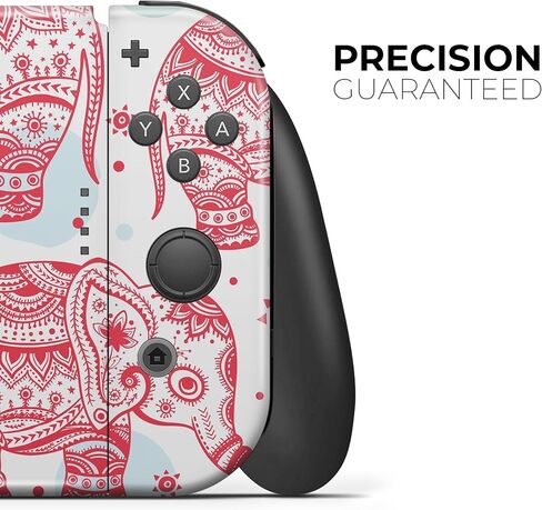 Design Skinz - Compatible with Nintendo DSi XL - Skin Decal Protective Scratch-Resistant Removable Vinyl Wrap Cover - Sacred Red Elephant and Polkadots in Saudi Arabia