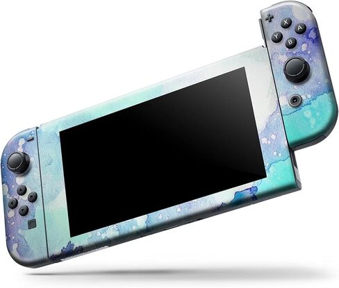 Design Skinz - متوافق مع Nintendo DSi XL - غطاء حماية من الفينيل مقاوم للخدش وقابل للإزالة - نسيج ألوان مائية ممتص بالنعناع in Saudi Arabia