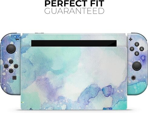 Design Skinz - متوافق مع Nintendo DSi XL - غطاء حماية من الفينيل مقاوم للخدش وقابل للإزالة - نسيج ألوان مائية ممتص بالنعناع in Saudi Arabia