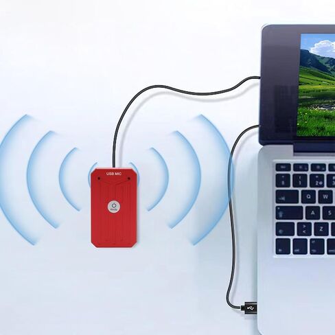 ميكروفون Yunseity USB للمؤتمرات، ميكروفون مكثف متعدد الاتجاهات بزاوية 360 درجة لتقليل الضوضاء، ميكروفون كمبيوتر بقناتين مع مسافة التقاط 3 أمتار، لألعاب تسجيل البث المباشر (رمادي نيزكي) in Kuwait