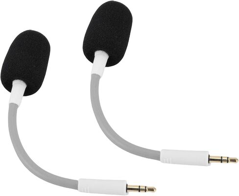 Cuifati Headset Microphone, Bendable Headset Mic for Repair (White) in Saudi Arabia
