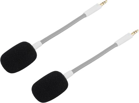 Cuifati Headset Microphone, Bendable Headset Mic for Repair (White) in Saudi Arabia