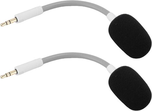 Cuifati Headset Microphone, Bendable Headset Mic for Repair (White) in Saudi Arabia