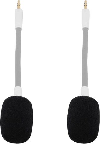 Cuifati Headset Microphone, Bendable Headset Mic for Repair (White) in Saudi Arabia