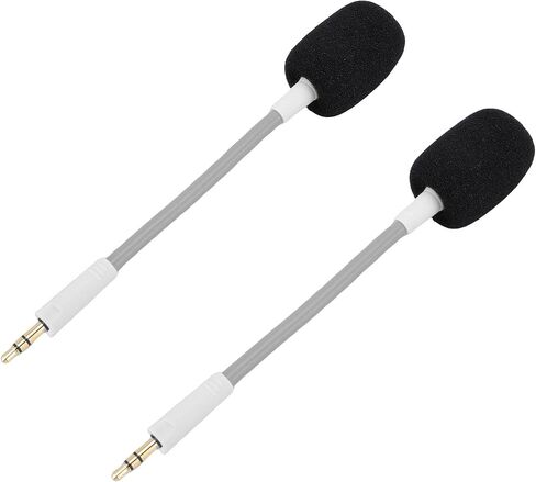 Cuifati Headset Microphone, Bendable Headset Mic for Repair (White) in Saudi Arabia