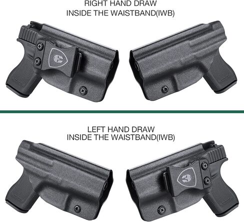 Glock 42 Holster، IWB Kydex Holster يناسب: Glock 42 .380 Pistol، داخل حزام الخصر المخفي Carry Holster G42، Adj. الاحتفاظ غير القابل للنقر والنقر، خيار اليد اليمنى/اليسرى in Saudi Arabia