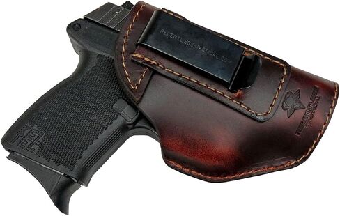 The Defender Leather IWB Holster - Made in USA - Fits Glock 42 | Sig P365 | Ruger LC9, LC9s | Kahr CM9, MK9, P9 | Springfield Hellcat and More in Saudi Arabia
