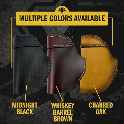 The Defender Leather IWB Holster - Made in USA - Fits Glock 42 | Sig P365 | Ruger LC9, LC9s | Kahr CM9, MK9, P9 | Springfield Hellcat and More in Saudi Arabia