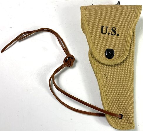 الولايات المتحدة الحرب العالمية الثانية WW2 نمط M1916 .45 قماش الحافظة فائدة الحافظة لكولت M1911 وما شابه ذلك شبه السيارات (قماش) in Kuwait