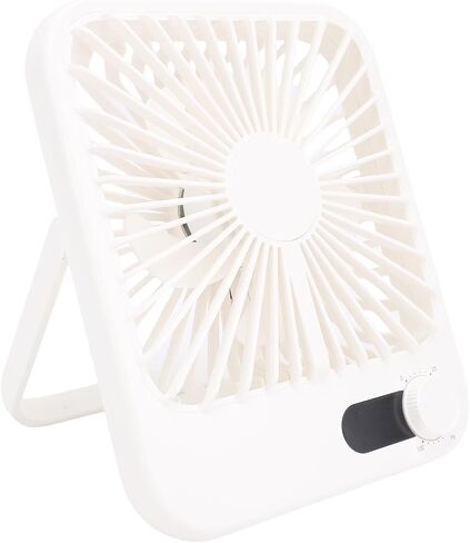 SUNGOOYUE Portable USB Desk Fan Quiet Rechargeable 100 Speeds LED Display for Travel Office Bedroom Camping White in Saudi Arabia