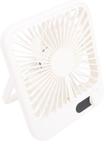 SUNGOOYUE Portable USB Desk Fan Quiet Rechargeable 100 Speeds LED Display for Travel Office Bedroom Camping White in Saudi Arabia