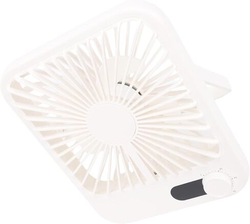 SUNGOOYUE Portable USB Desk Fan Quiet Rechargeable 100 Speeds LED Display for Travel Office Bedroom Camping White in Saudi Arabia