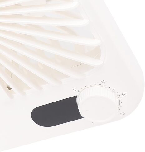 SUNGOOYUE Portable USB Desk Fan Quiet Rechargeable 100 Speeds LED Display for Travel Office Bedroom Camping White in Saudi Arabia