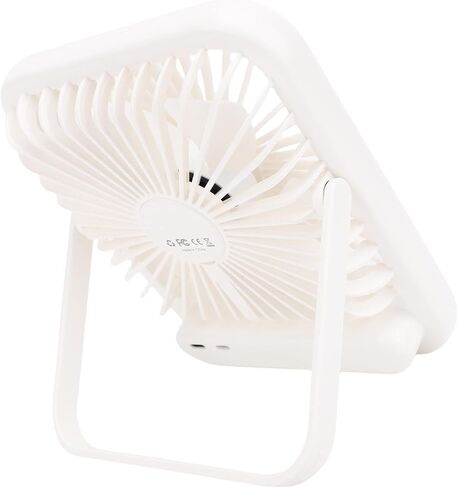 SUNGOOYUE Portable USB Desk Fan Quiet Rechargeable 100 Speeds LED Display for Travel Office Bedroom Camping White in Saudi Arabia