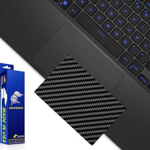 ArmorSuit MilitaryShield Black Carbon Fiber Skin Vinyl Wrap for ASUS ROG Flow X16 (2022) - TouchPad in Saudi Arabia