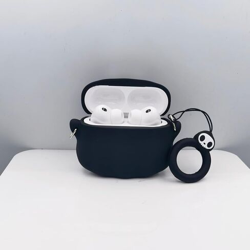 حافظة لطيفة لجهاز AirPods Pro 3، غطاء حافظة 2025 مع مجموعة منظف، Airpods Pro 3 حافظات نسائية مضادة للسقوط، iPods Pro 3، حافظات شحن لسماعات الأذن، سلسلة مفاتيح للفتيات لـ Airpods Pro الجيل الثالث (شبح مضيء) in Kuwait