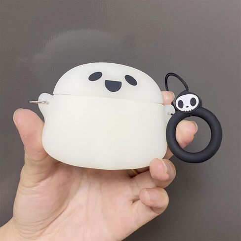 حافظة لطيفة لجهاز AirPods Pro 3، غطاء حافظة 2025 مع مجموعة منظف، Airpods Pro 3 حافظات نسائية مضادة للسقوط، iPods Pro 3، حافظات شحن لسماعات الأذن، سلسلة مفاتيح للفتيات لـ Airpods Pro الجيل الثالث (شبح مضيء) in Kuwait
