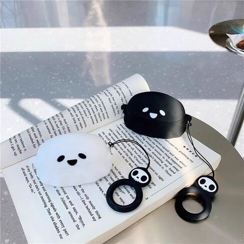 حافظة لطيفة لجهاز AirPods Pro 3، غطاء حافظة 2025 مع مجموعة منظف، Airpods Pro 3 حافظات نسائية مضادة للسقوط، iPods Pro 3، حافظات شحن لسماعات الأذن، سلسلة مفاتيح للفتيات لـ Airpods Pro الجيل الثالث (شبح مضيء) in Kuwait