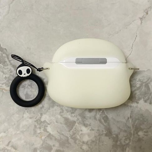 حافظة لطيفة لجهاز AirPods Pro 3، غطاء حافظة 2025 مع مجموعة منظف، Airpods Pro 3 حافظات نسائية مضادة للسقوط، iPods Pro 3، حافظات شحن لسماعات الأذن، سلسلة مفاتيح للفتيات لـ Airpods Pro الجيل الثالث (شبح مضيء) in Kuwait