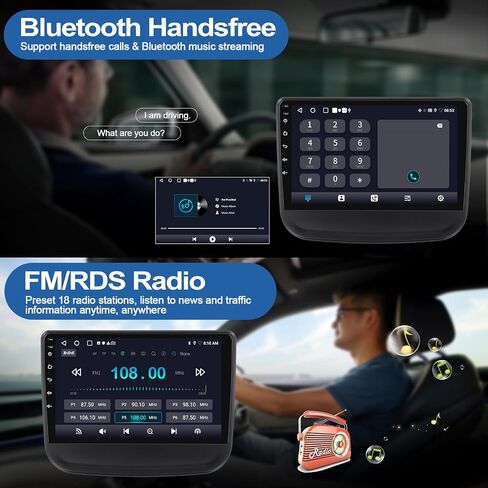 2G + 64G ستيريو سيارة لعام 2018 2019 2020 راديو شيفروليه تشيفي إكوينوكس مع CarPlay اللاسلكي Android Auto، شاشة لمس 10 بوصات راديو السيارة Android مع GPS Bluetooth WiFi RDS FM HD كاميرا احتياطية (عالية الجودة) in Saudi Arabia