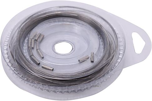 10mLeader, 7 Strands Steel Fishing Steel Wire Great for Big Mouth Fish, Available in 5 Pulling Types (30 lbs) in Saudi Arabia