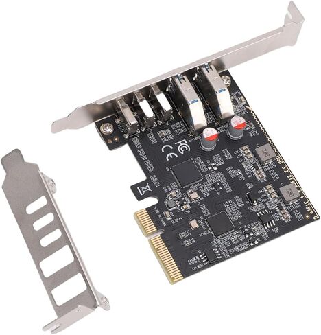 بطاقة Yoidesu PCIE USB C 3.2 Gen 2 مع عرض نطاق ترددي 10 جيجابت في الثانية، و5 منافذ USB (3 منافذ من النوع C و2 منافذ من النوع A)، ومحول PCI Express 3.0 X4 لسطح المكتب in Saudi Arabia