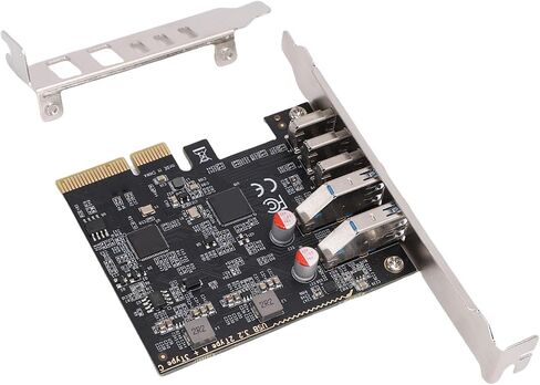 بطاقة Yoidesu PCIE USB C 3.2 Gen 2 مع عرض نطاق ترددي 10 جيجابت في الثانية، و5 منافذ USB (3 منافذ من النوع C و2 منافذ من النوع A)، ومحول PCI Express 3.0 X4 لسطح المكتب in Saudi Arabia