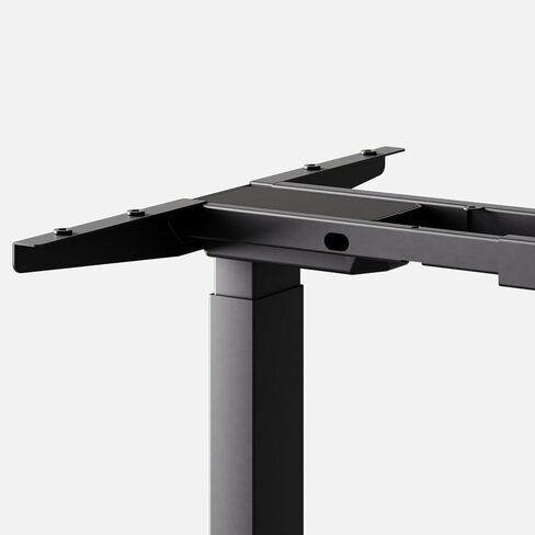Autonomous DIY Electric Standing Desk Frame - Dual Motor Sit Stand Desk Legs, Adjustable Height Desk Base, 250lbs Capacity, 27-46" Frame Only (Black) in Saudi Arabia
