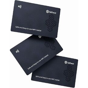 NFC Crypto Hardware Wallet – 3-Card Seedless Backup, Cold Storage for BTC Bitcoin, ETH Ethereum, Solana & 2,000+ Coins, No Recovery Phrase Needed, Ultra-Secure Offline Wallet, One-Tap Setup in Saudi Arabia