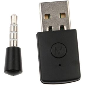 Wireless Dongle Adapter USB Wireless Dongle Receiver Transmitter kit Compatible with PS5 Wireless Headset Black Receiver in Saudi Arabia